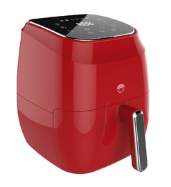 Κόκκινο ψηφιακό Fryer αέρα κόκκινου χρώματος 4 λίτρο, αυτόματο από απλό Fryer αέρα αρχιμαγείρων